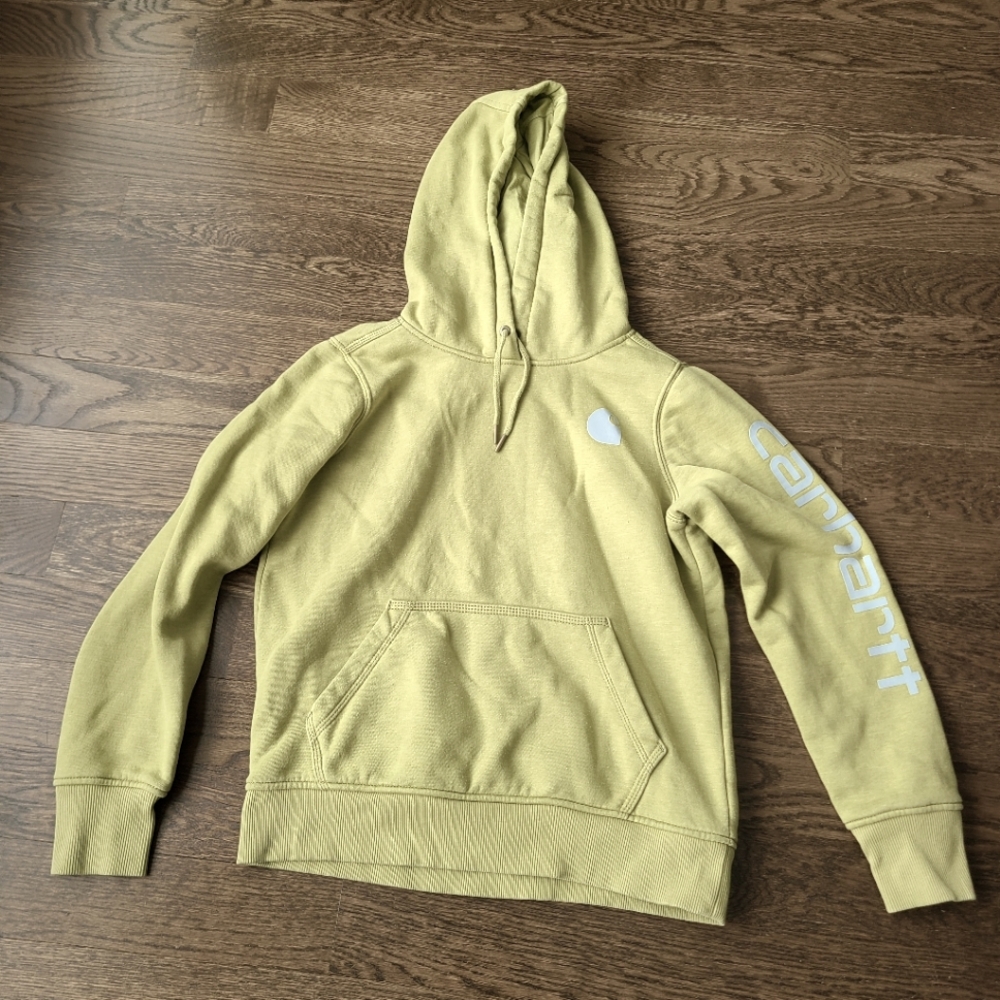 Carhartt women's olive Green Hoodie sz.XS(0-2)